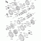Схема вузла: Трансмісія для Kawasaki EJ650 W650