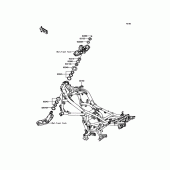 Схема вузла: Рама для Kawasaki KLE650 Versys 650 ABS