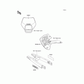Схема узла: Decals(klx650-d4) для Kawasaki KLX650 KLX650R