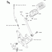 Схема узла: Лапка тормоза для Kawasaki VN900 VN900 Classic