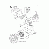 Схема вузла: Генератор для Kawasaki KLX125 KLX125