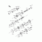 Схема узла: Трансмиссия для Kawasaki ZX1400 Ninja ZX-14