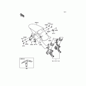 Схема вузла: Переднє крило для Kawasaki ZX636 Ninja ZX-6R ABS