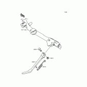 Схема вузла: Stand(s) для Kawasaki VN900 Vulcan 900 Custom