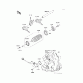 Схема узла: Gear change drum/shift fork(s) для Kawasaki ZX1000 Ninja ZX-10R