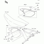 Схема вузла: Side covers для Kawasaki KX125
