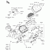 Схема вузла: Air cleaner(1/2) для Kawasaki ZX600 Ninja ZX-6RR