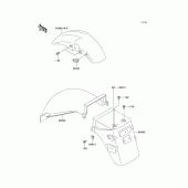Схема узла: Крыло для Kawasaki EX500 Ninja 500R