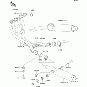 Схема вузла: Вихлопна система для Kawasaki ZX600 ZZ-R600
