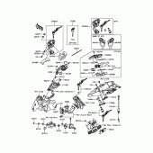 Схема вузла: Замок запалювання для Kawasaki ZR1000 Z1000