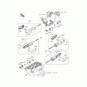 Схема вузла: Сигнал повороту для Kawasaki ZR1200 ZRX1200 DAEG