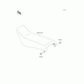 Схема узла: Сиденье для Kawasaki KX500