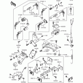 Схема вузла: Ignition switch(1/2) для Kawasaki BJ250 Estrella RS