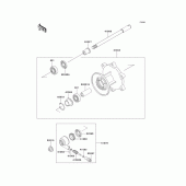 Схема вузла: Ступиця переднього колеса для Kawasaki EL250 Eliminator 250