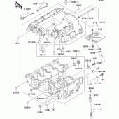 Схема узла: Картер двигателя для Kawasaki ZX400 ZXR400