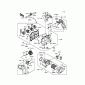 Схема узла: Воздушный фильтр для Kawasaki ZR1200 ZRX1200 DAEG