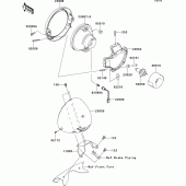 Схема узла: Headlight(s) для Kawasaki VN1700 VN1700 Classic ABS