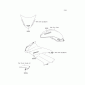 Схема вузла: Decals(clgreen)(white)(daf) для Kawasaki EX650 Ninja 650 ABS