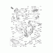 Схема узла: Крепление двигателя для Kawasaki KLX140 KLX140