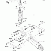 Схема узла: Suspension для Kawasaki ZX600 Ninja ZX-6R