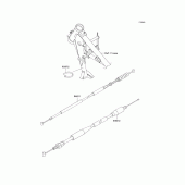 Схема вузла: Троси для Kawasaki KX65