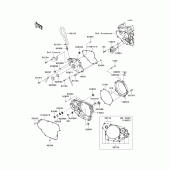 Схема вузла: Engine cover(s) для Kawasaki KX450 KX450F