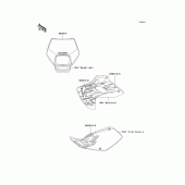 Схема вузла: Decals(klx250-d3) для Kawasaki KLX250 KLX250R