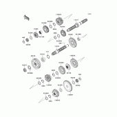 Схема вузла: Трансмісія для Kawasaki VN1700 Vulcan 1700 Nomad