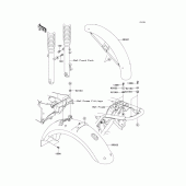 Схема вузла: Крило для Kawasaki EJ650 W650