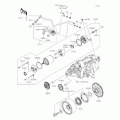 Схема узла: Стартер электрический & Привод стартера для Kawasaki EX400 Ninja 400R