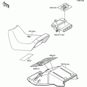 Схема вузла: Інформаційні наклейки для Kawasaki ZX600 GPX600R