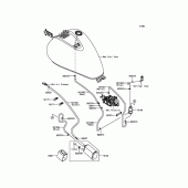 Схема вузла: Fuel Evaporative System(CA) для Kawasaki VN900 Vulcan 900 Classic LT