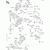 Схема вузла: Battery case для Kawasaki ZR550 Zephyr