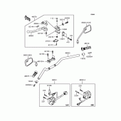 Схема вузла: Кермо для Kawasaki ZR400 ZRX