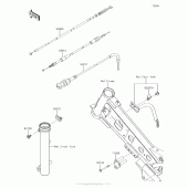 Схема узла: Тросики для Kawasaki KLX110 KLX110