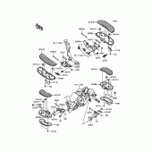 Схема вузла: Підніжки для Kawasaki VN1700 Vulcan 1700 Nomad ABS