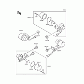 Схема вузла: Поворотники для Kawasaki KL250 KL250 Super Sherpa