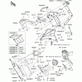 Схема вузла: Cowling(center) для Kawasaki ZX1000 Z1000SX