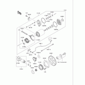 Схема вузла: Starter motor для Kawasaki VN750 Vulcan 750