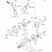 Схема узла: Коленчатый вал для Kawasaki VN1500 VN1500 Drifter