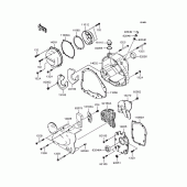 Схема вузла: Кришка двигуна для Kawasaki ZR750 Zephyr