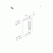 Схема узла: Подвеска/амортизатор для Kawasaki BR125 Bajaj Wind