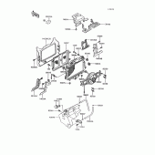Схема вузла: Радіатор для Kawasaki ZG1200 Voyager XII