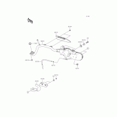 Схема узла: Выхлопная система (s) для Kawasaki KL110 KSR PRO