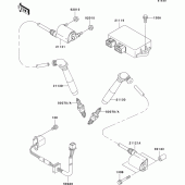 Схема вузла: Система запалювання для Kawasaki VN800 Vulcan 800 Drifter