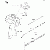 Схема узла: Тросики для Kawasaki ZX600 Ninja ZX-6R