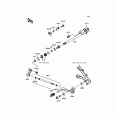 Схема вузла: Перемикач передач для Kawasaki ZX636 Ninja ZX-6R