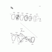 Схема узла: Воздушный фильтр для Kawasaki KX250/ KX252 KX250F