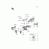 Схема вузла: Cowling(Upper) для Kawasaki ZR1000 Z1000