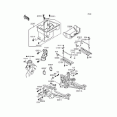 Схема вузла: Кріплення для Kawasaki ZX900 GPZ900R